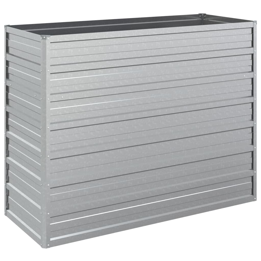 vidaXL Lit surélevé de jardin 100x40x77 cm Acier galvanisé Argenté