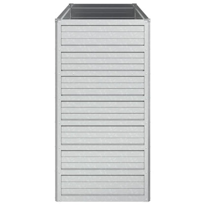 vidaXL Lit surélevé de jardin 100x40x77 cm Acier galvanisé Argenté