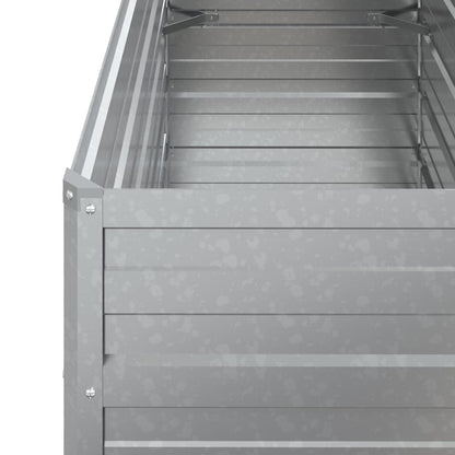 vidaXL Lit surélevé de jardin 100x40x77 cm Acier galvanisé Argenté