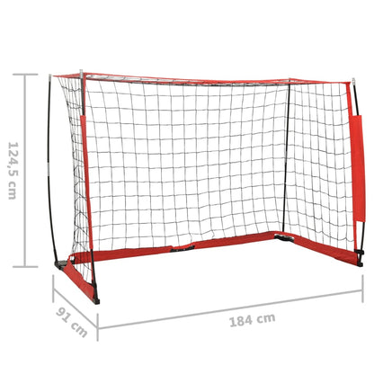 vidaXL But de football 184x91x124,5 cm Acier