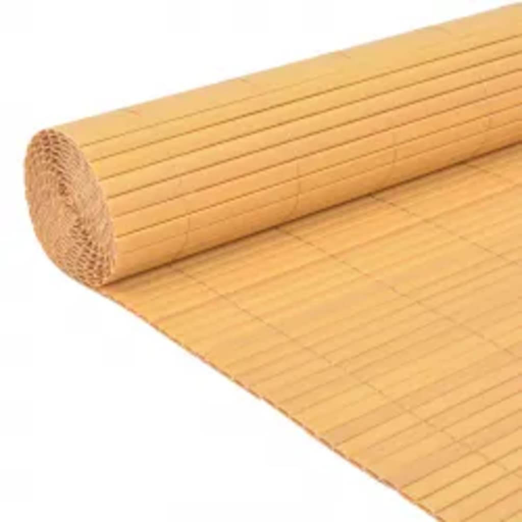 vidaXL Clôture de jardin double face 90x400 cm Jaune