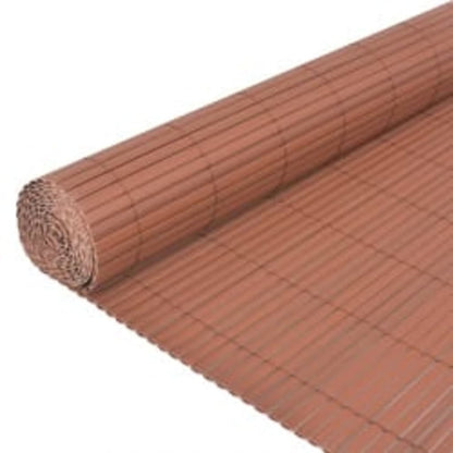 vidaXL Clôture de jardin double face 90x400 cm Marron