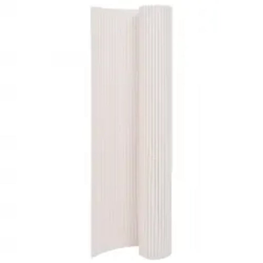 vidaXL Clôture de jardin double face 110x400 cm Blanc