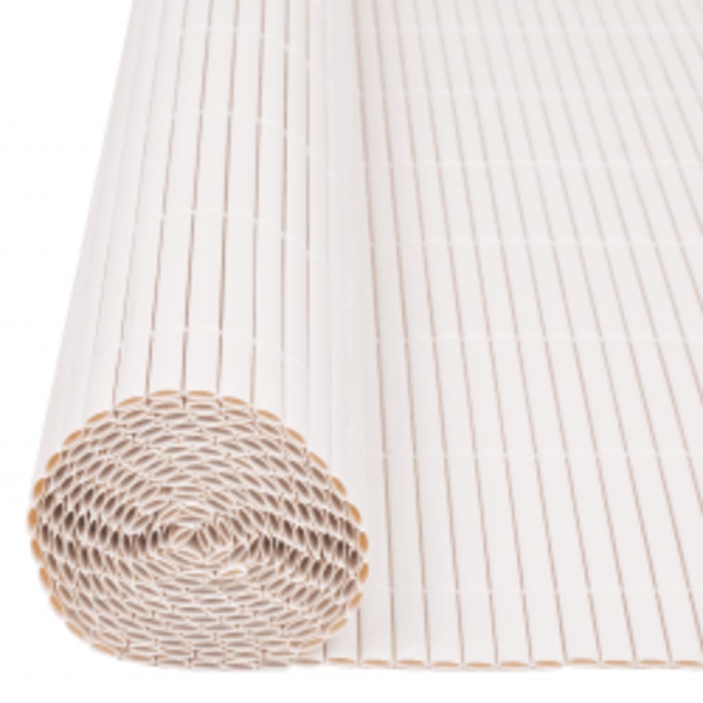 vidaXL Clôture de jardin double face 110x400 cm Blanc