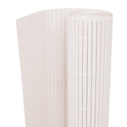 vidaXL Clôture de jardin double face 110x500 cm Blanc