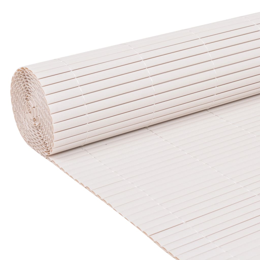 vidaXL Clôture de jardin double face 110x500 cm Blanc