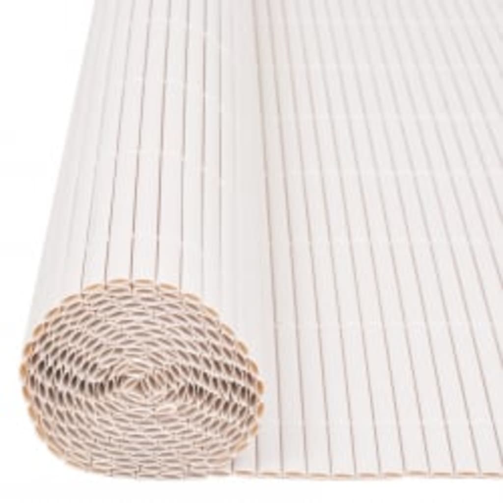 vidaXL Clôture de jardin double face 110x500 cm Blanc