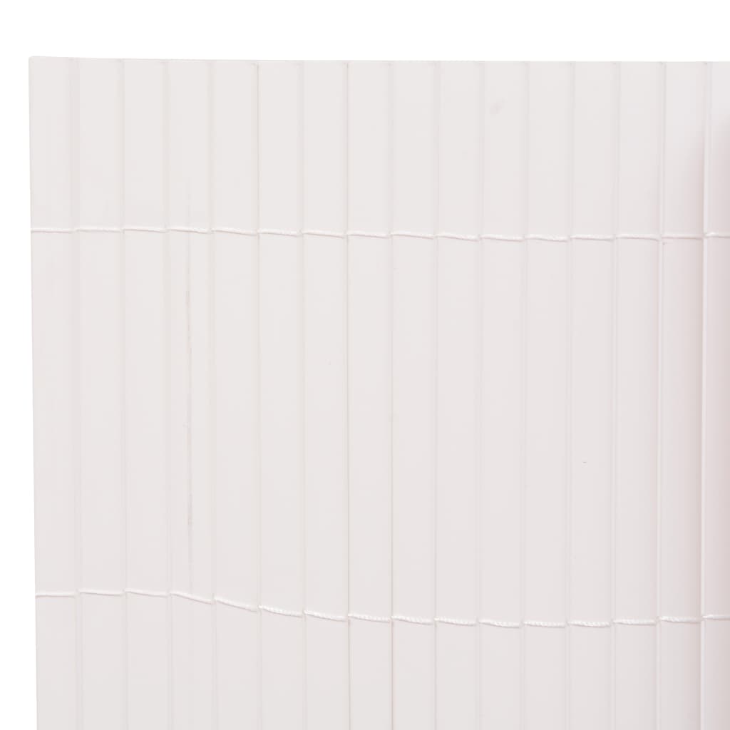 vidaXL Clôture de jardin double face 110x500 cm Blanc