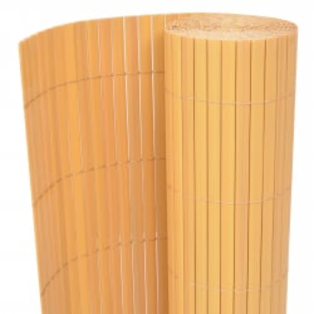 vidaXL Clôture de jardin double face 110x500 cm Jaune