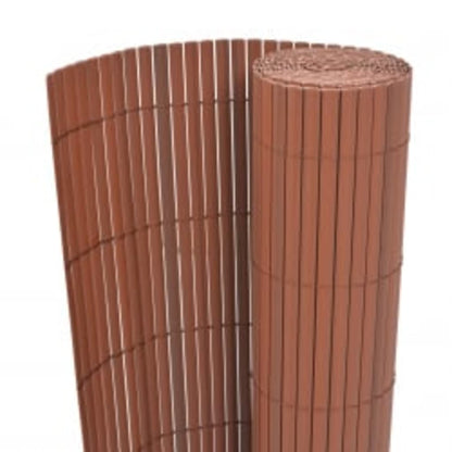 vidaXL Clôture de jardin double face 110x500 cm Marron