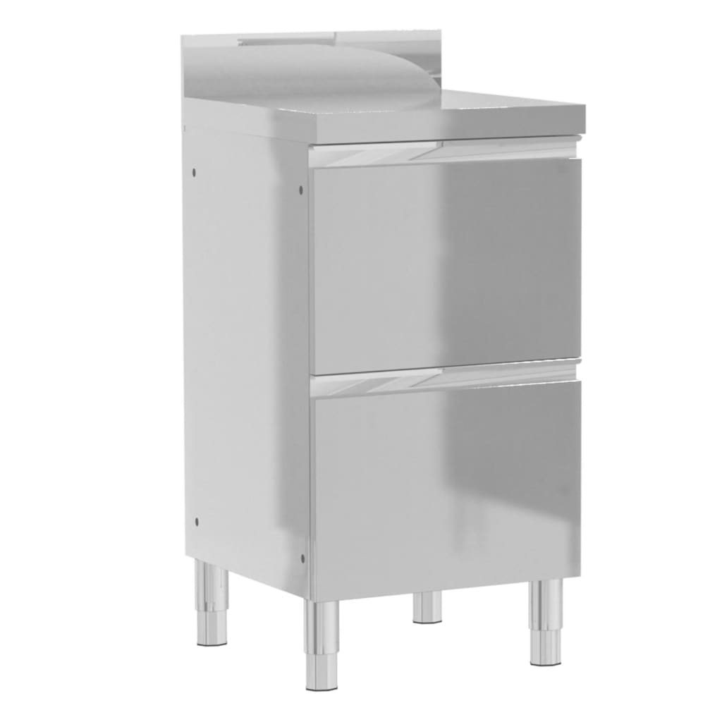 vidaXL Armoires de cuisine commerciale 3 pcs Acier inoxydable