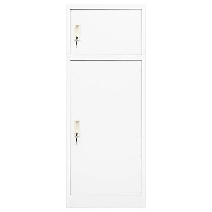 vidaXL Armoire à selles Blanc 53x53x140 cm Acier