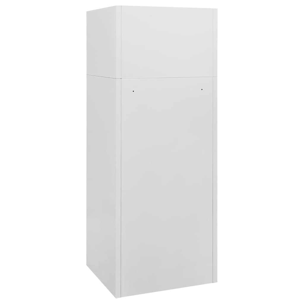 vidaXL Armoire à selles Gris clair 53x53x140 cm Acier