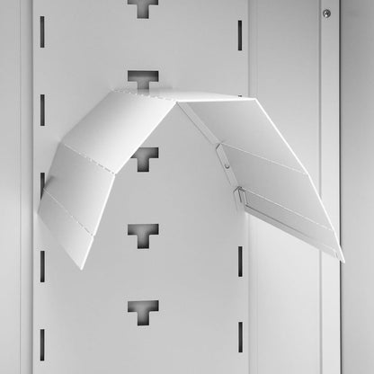 vidaXL Armoire à selles Gris clair 53x53x140 cm Acier