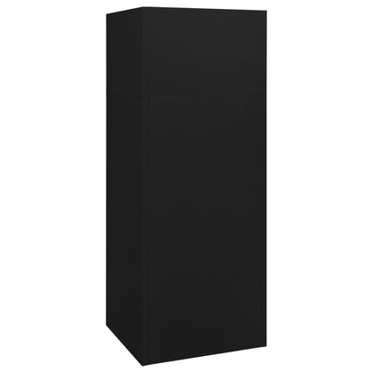 vidaXL Armoire à selles Noir 53x53x140 cm Acier
