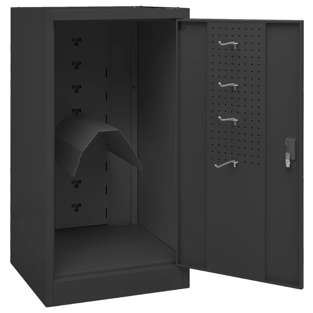 vidaXL Armoire à selles Anthracite 53x53x105 cm Acier