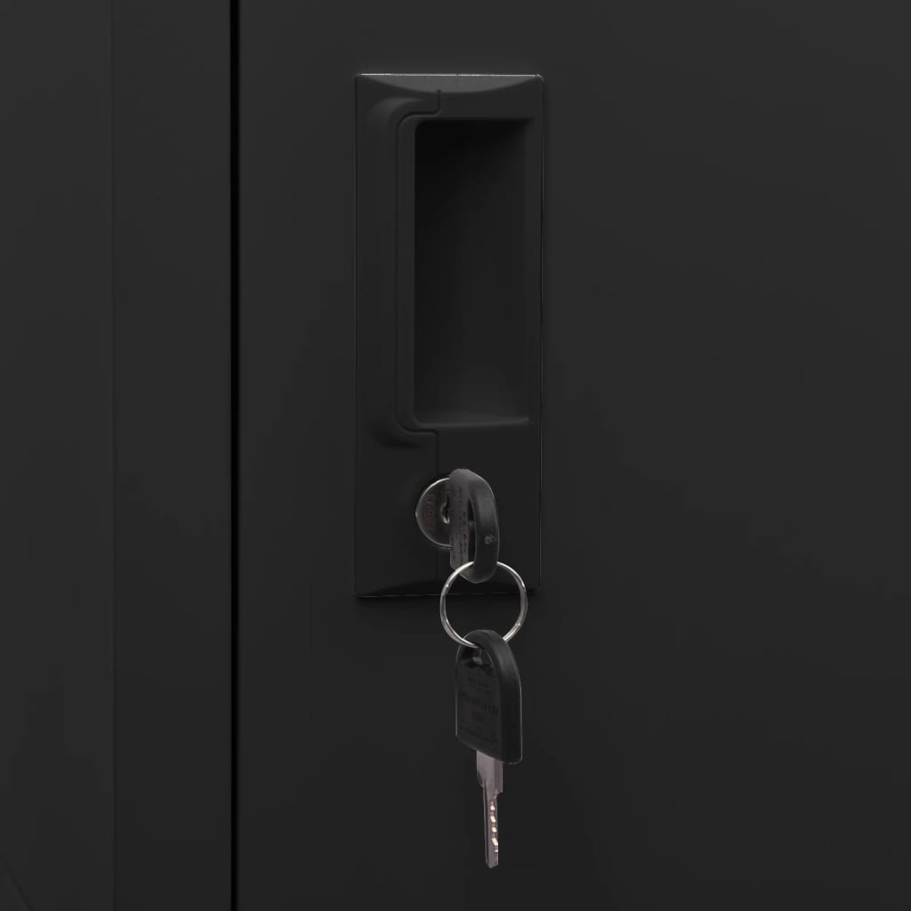 vidaXL Armoire à selles Anthracite 53x53x105 cm Acier