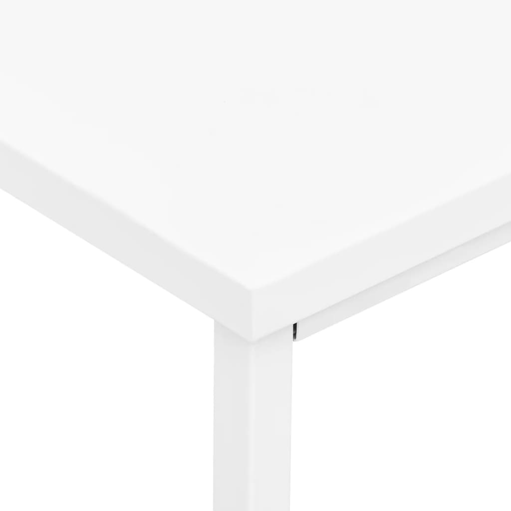 vidaXL Bureau industriel avec tiroirs Blanc 105x52x75 cm Acier