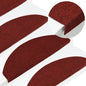 vidaXL Tapis d'escalier autocollants 15 pcs 65x22,5x3,5 cm Rouge
