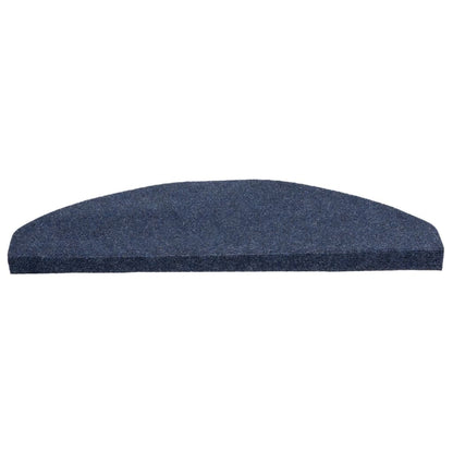 vidaXL Tapis d'escalier autocollants 15 pcs 65x22,5x3,5 cm Bleu