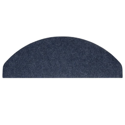 vidaXL Tapis d'escalier autocollants 15 pcs 65x22,5x3,5 cm Bleu