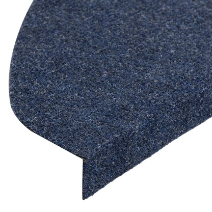 vidaXL Tapis d'escalier autocollants 15 pcs 65x22,5x3,5 cm Bleu