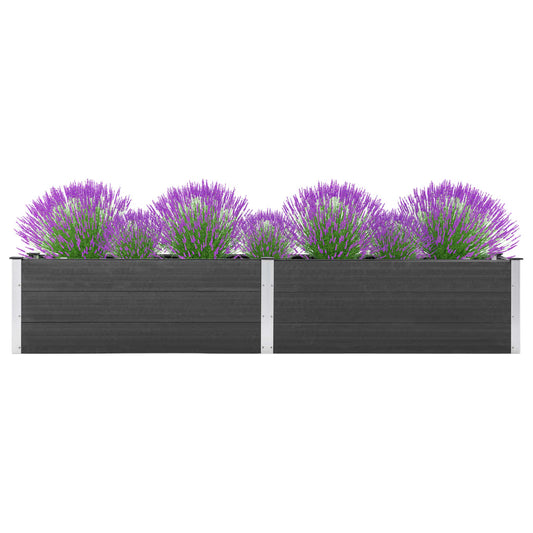 vidaXL Lit surélevé de jardin 200x50x54 cm WPC Gris