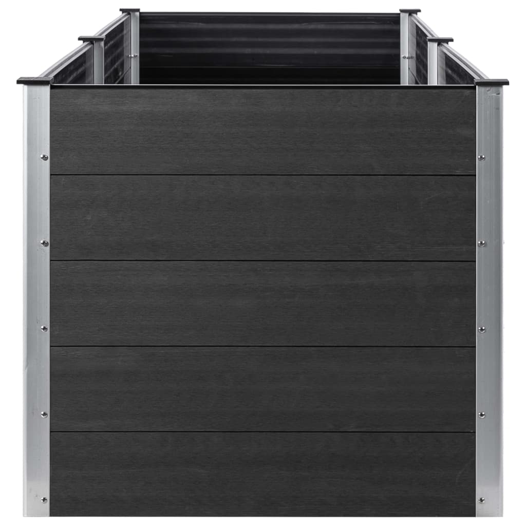 vidaXL Lit surélevé de jardin 200x50x91 cm WPC Gris