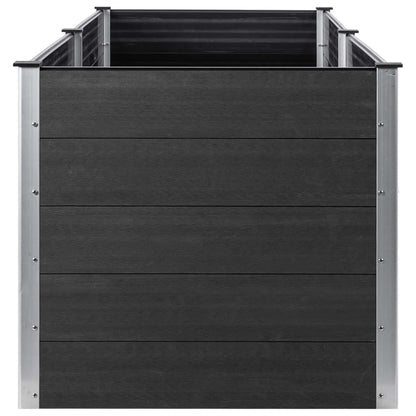 vidaXL Lit surélevé de jardin 200x50x91 cm WPC Gris