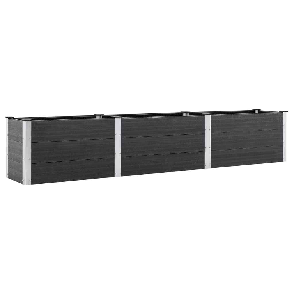 vidaXL Plate-forme surélevée de jardin 300x50x54 cm WPC Gris