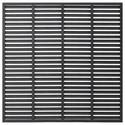 vidaXL Clôture à persiennes WPC 180x180 cm gris