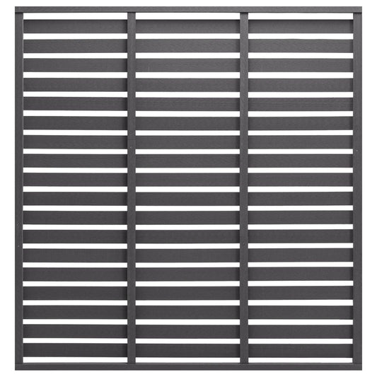 vidaXL Panneau de clôture WPC 180x180 cm Gris