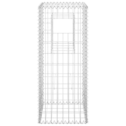 vidaXL Poteau à panier de gabion 40x40x100 cm Fer