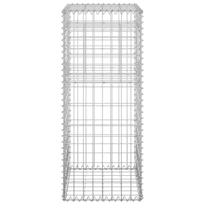 vidaXL Poteau à panier de gabion 40x40x100 cm Fer