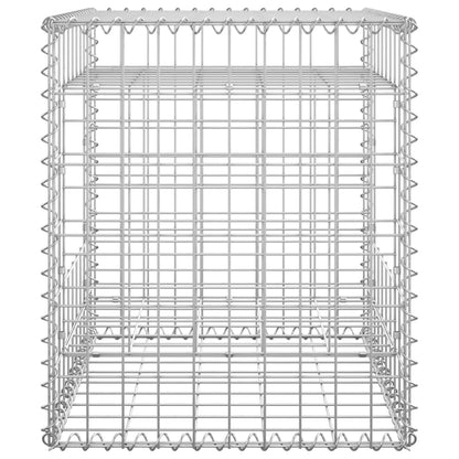 vidaXL Poteau à panier de gabion 50x50x60 cm Fer