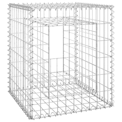 vidaXL Poteaux à panier de gabion 2 pcs 50x50x60 cm Fer