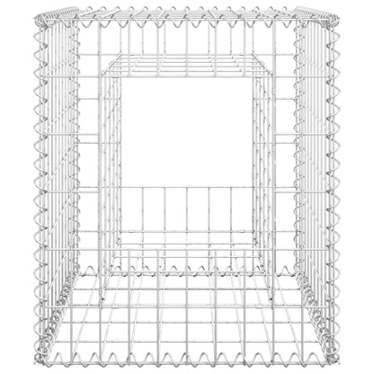 vidaXL Poteaux à panier de gabion 2 pcs 50x50x60 cm Fer
