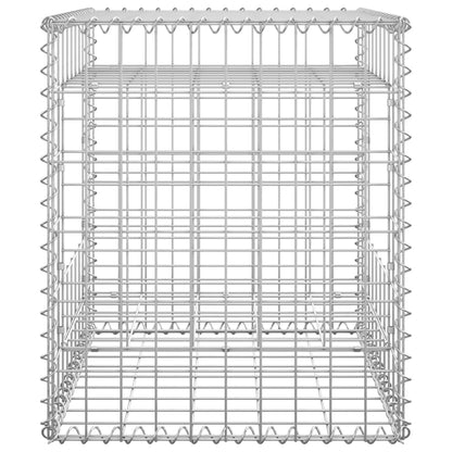 vidaXL Poteaux à panier de gabion 2 pcs 50x50x60 cm Fer