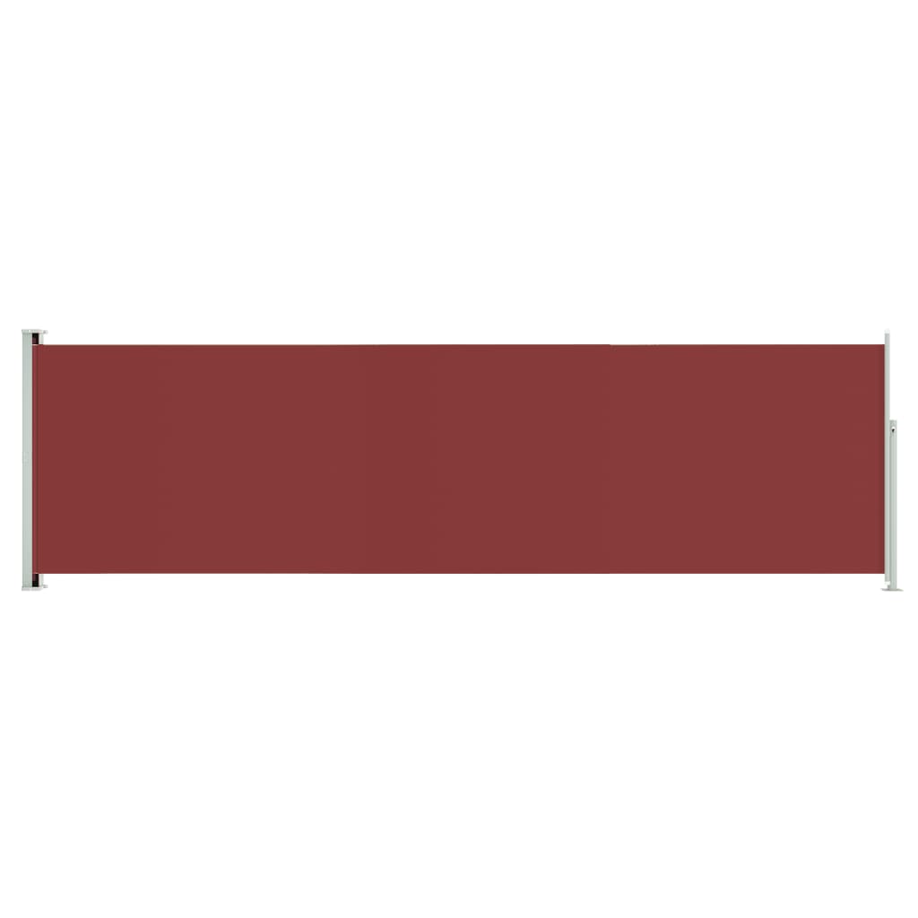 vidaXL Auvent latéral rétractable de patio 180x600 cm Rouge