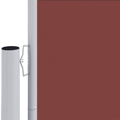 vidaXL Auvent latéral rétractable Marron 180x600 cm