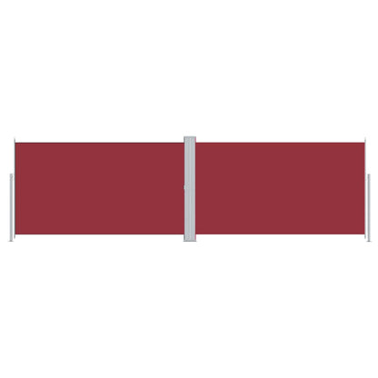 vidaXL Auvent latéral rétractable Rouge 180x600 cm