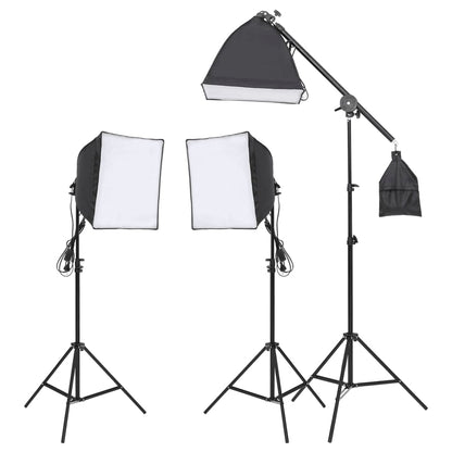 vidaXL Kit d'éclairage de studio avec trépied et boîte à lumière