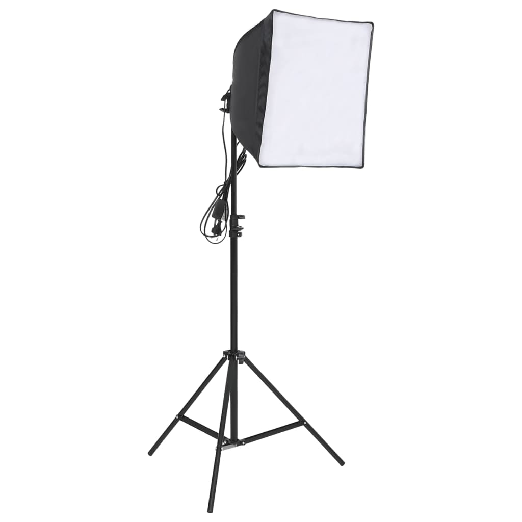 vidaXL Kit d'éclairage de studio avec trépied et boîte à lumière