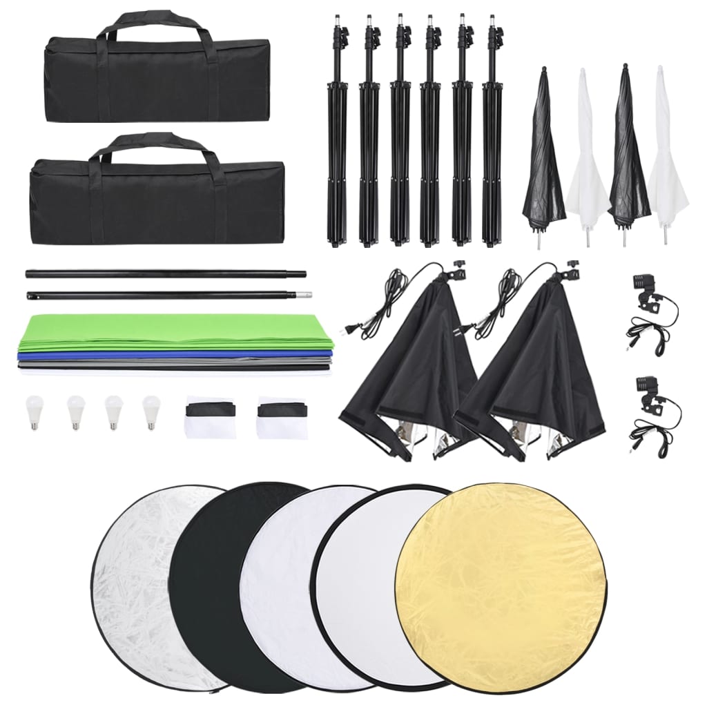 vidaXL Kit d'éclairage de studio photo