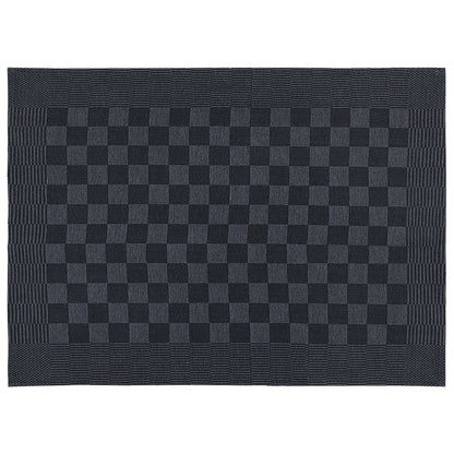 vidaXL Ensemble de serviettes 10 pcs noir et gris coton