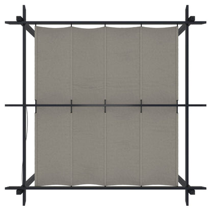 vidaXL Tonnelle de jardin avec toit rétractable 3x3 m Crème