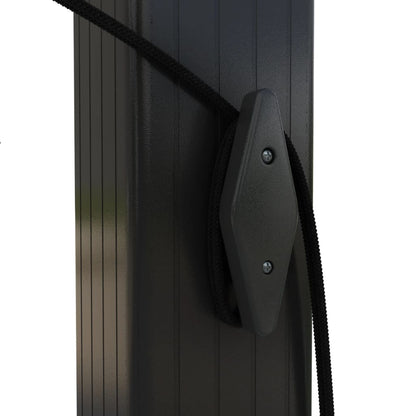 vidaXL Tonnelle de jardin avec toit rétractable 3x3 m Anthracite