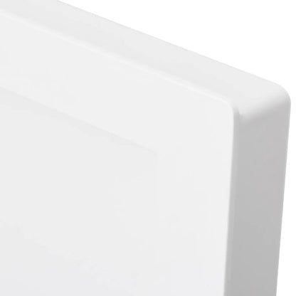 vidaXL Niche de douche avec 3 compartiments Blanc mat 41x99x9 cm