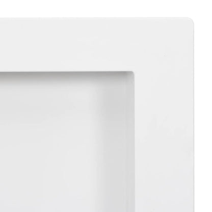 vidaXL Niche de douche avec 3 compartiments Blanc mat 41x99x9 cm