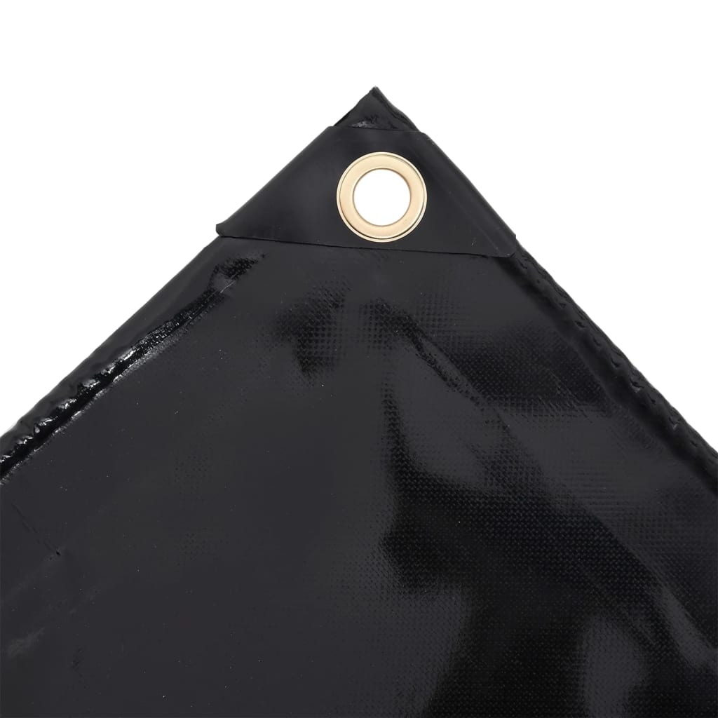 vidaXL Bâche de protection 650 g/m² 1,5x10 m Noir